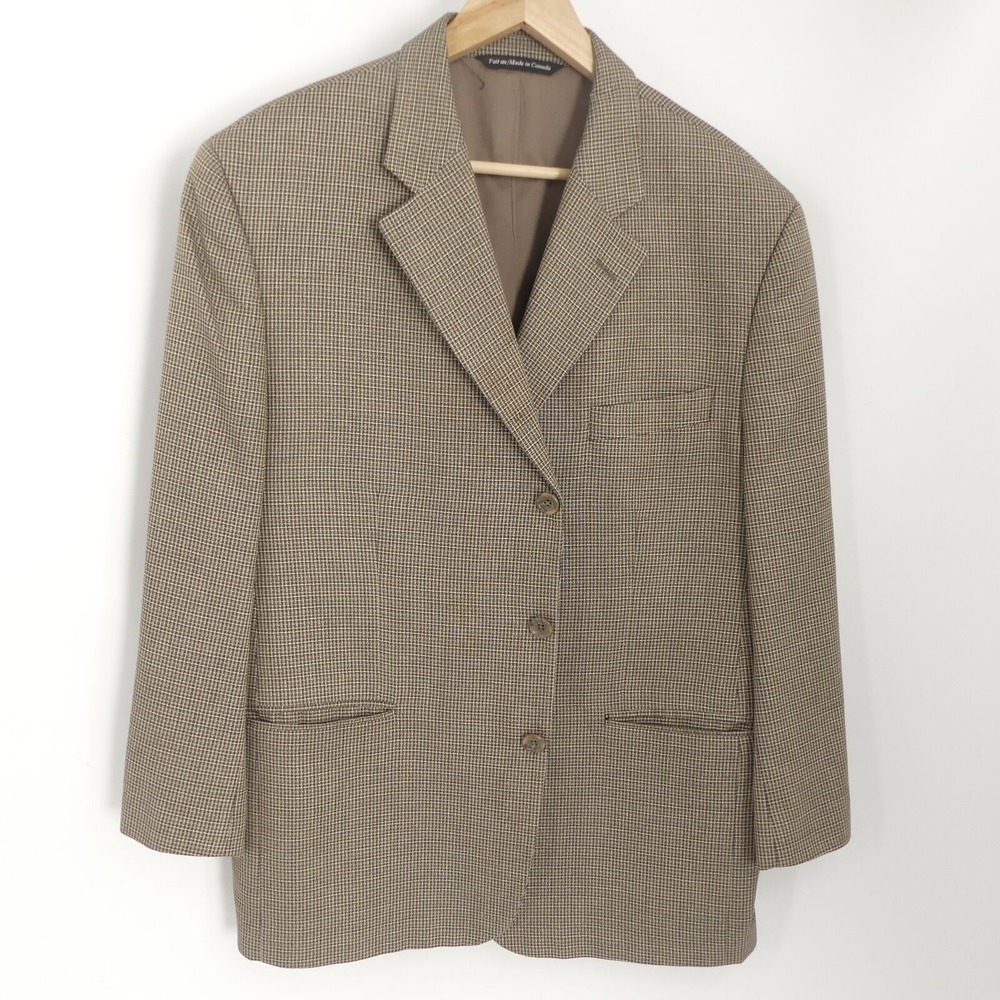 Jack Victor Sport Coat Brown Wool Jimmy Au's 46XS‎ Short